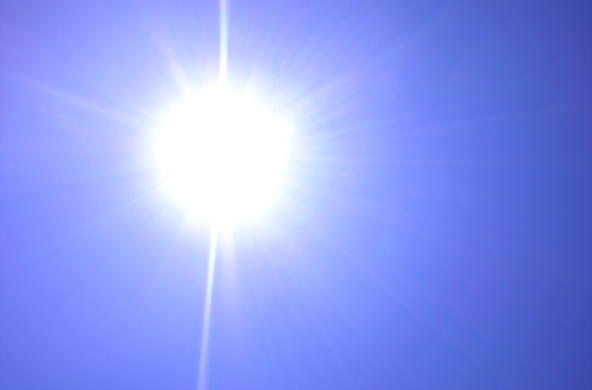 The sun heats the earth and that causes climate change